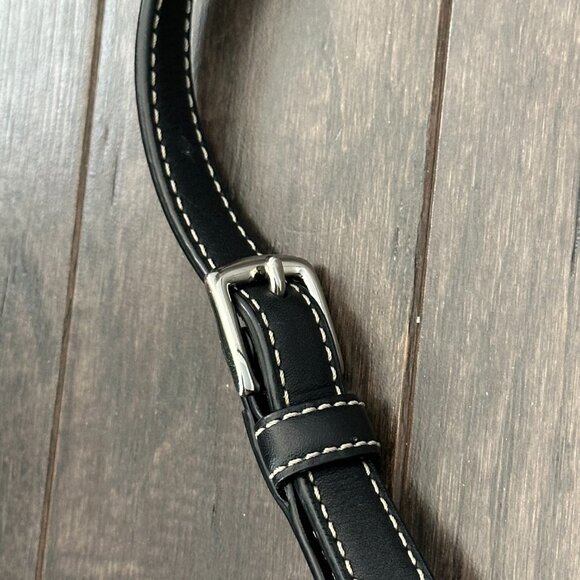 Coach Black & Gray Signature File Cross Body Bag Style #C1168-F17120 - Picture 6 of 16